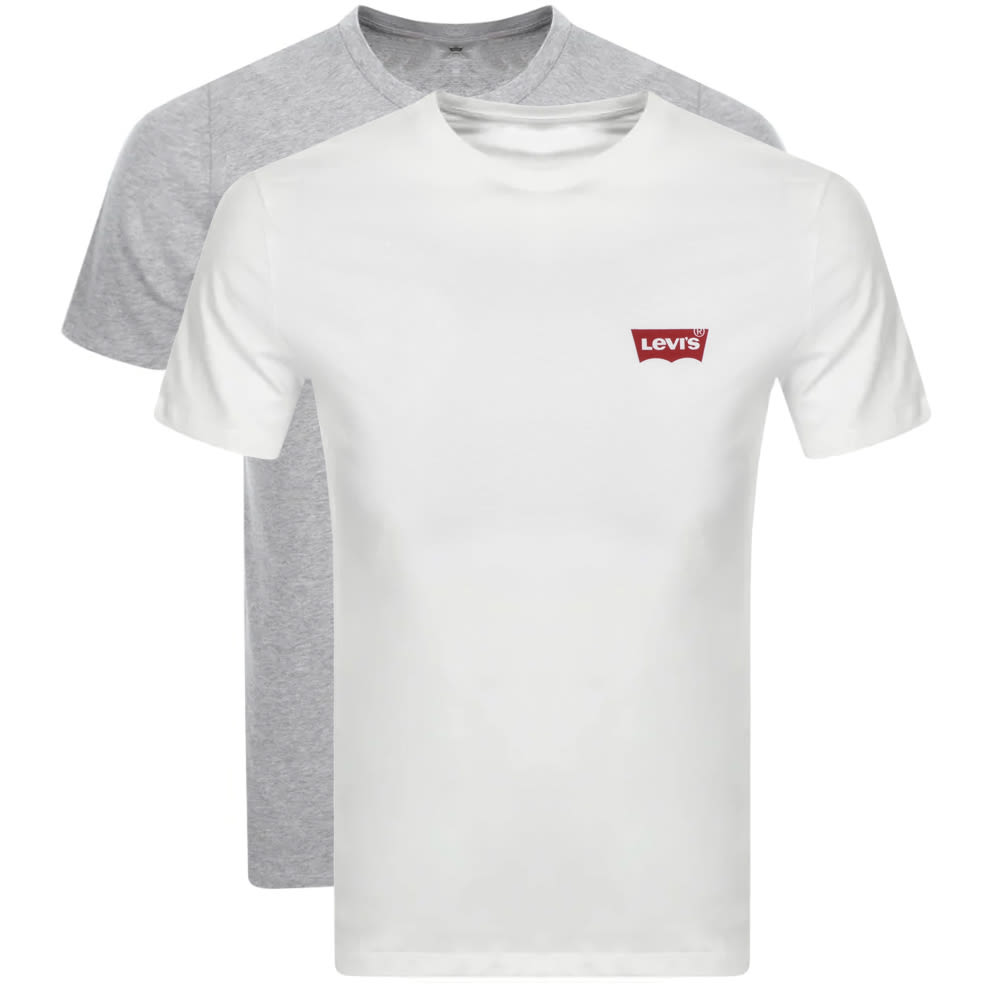 Alternative Image for ProductLevis Original Two Pack Crew Neck T Shirt White1